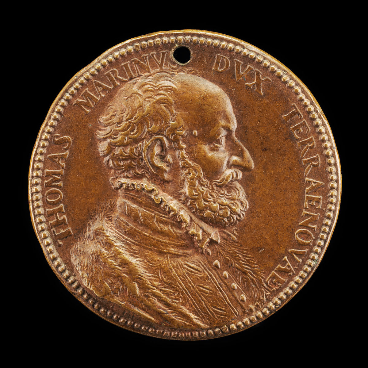 Tommaso Marini of Genoa, Duke of Teranuova [obverse] by Pier Paolo Galeotti (Florentine, c. 1520 - 1584), 16X12"(A3)Poster Print