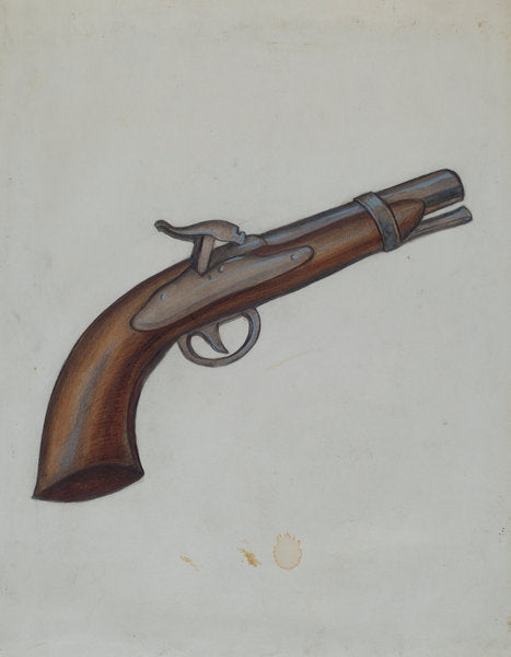 Gun by Jay Katz (American, active c. 1935), 16X12"(A3)Poster Print