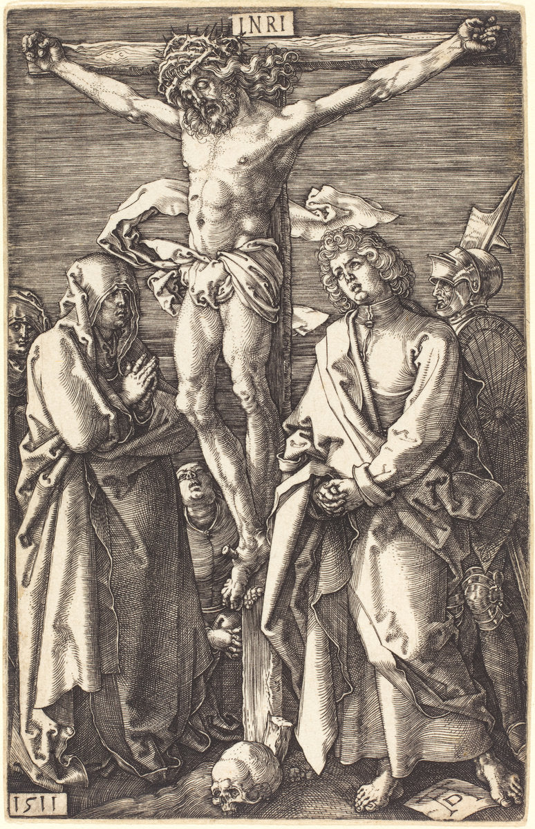 The Crucifixion by Albrecht Dürer (German, 1471 - 1528), 16X12"(A3)Poster Print