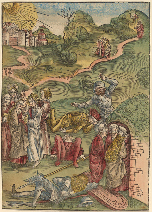Three Marys at the Tomb by Urs Graf I (Swiss, c. 1485 - 1527/1529), 16X12"(A3)Poster Print