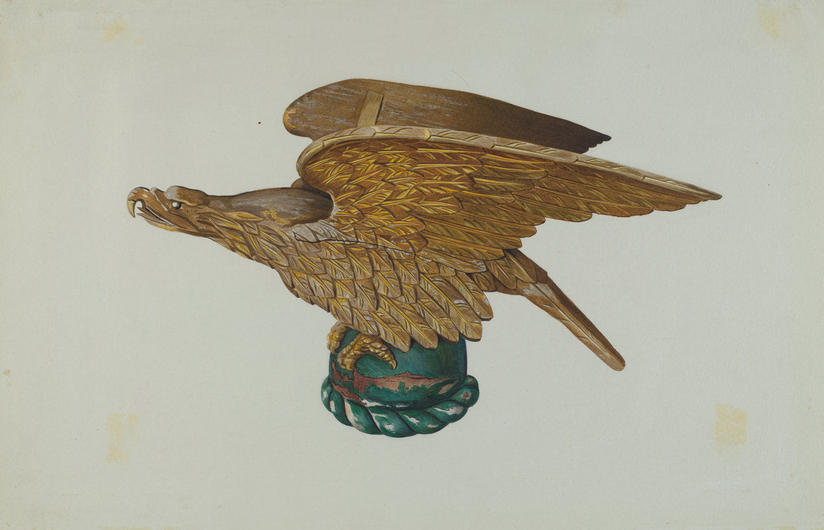 Eagle from Tugboat Wheelhouse by John W. Kelleher (American, active c. 1935), 16X12"(A3)Poster Print