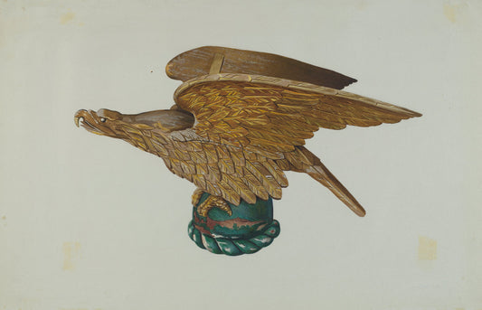 Eagle from Tugboat Wheelhouse by John W. Kelleher (American, active c. 1935), 16X12"(A3)Poster Print