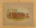 Slaves' Dance - Saukie by George Catlin (American, 1796 - 1872), 16X12"(A3)Poster Print