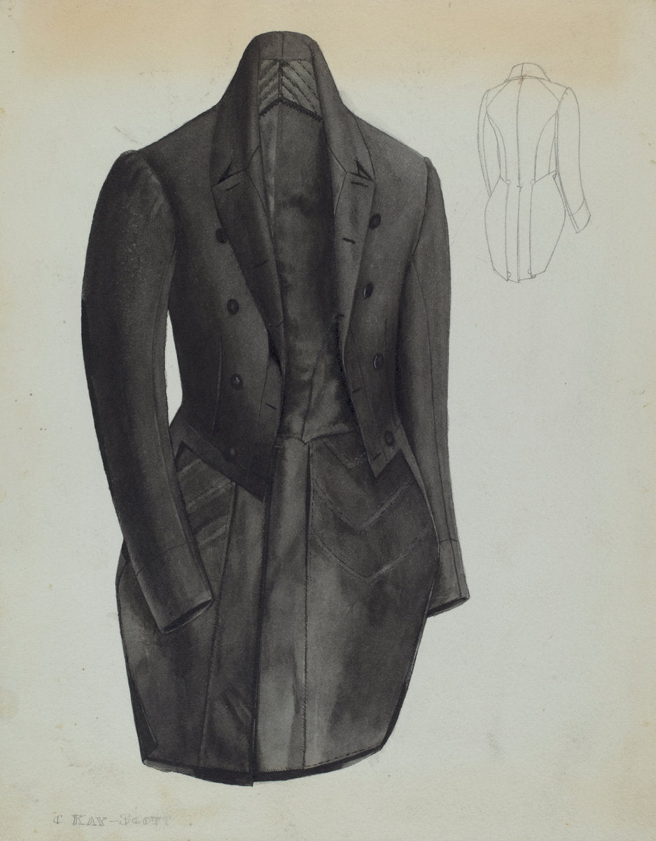 Tail Coat by Creighton Kay-Scott (American, active c. 1935), 16X12"(A3)Poster Print