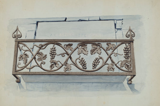 Cast Iron Railing by Lucien Verbeke (American, active c. 1935), 16X12"(A3)Poster Print