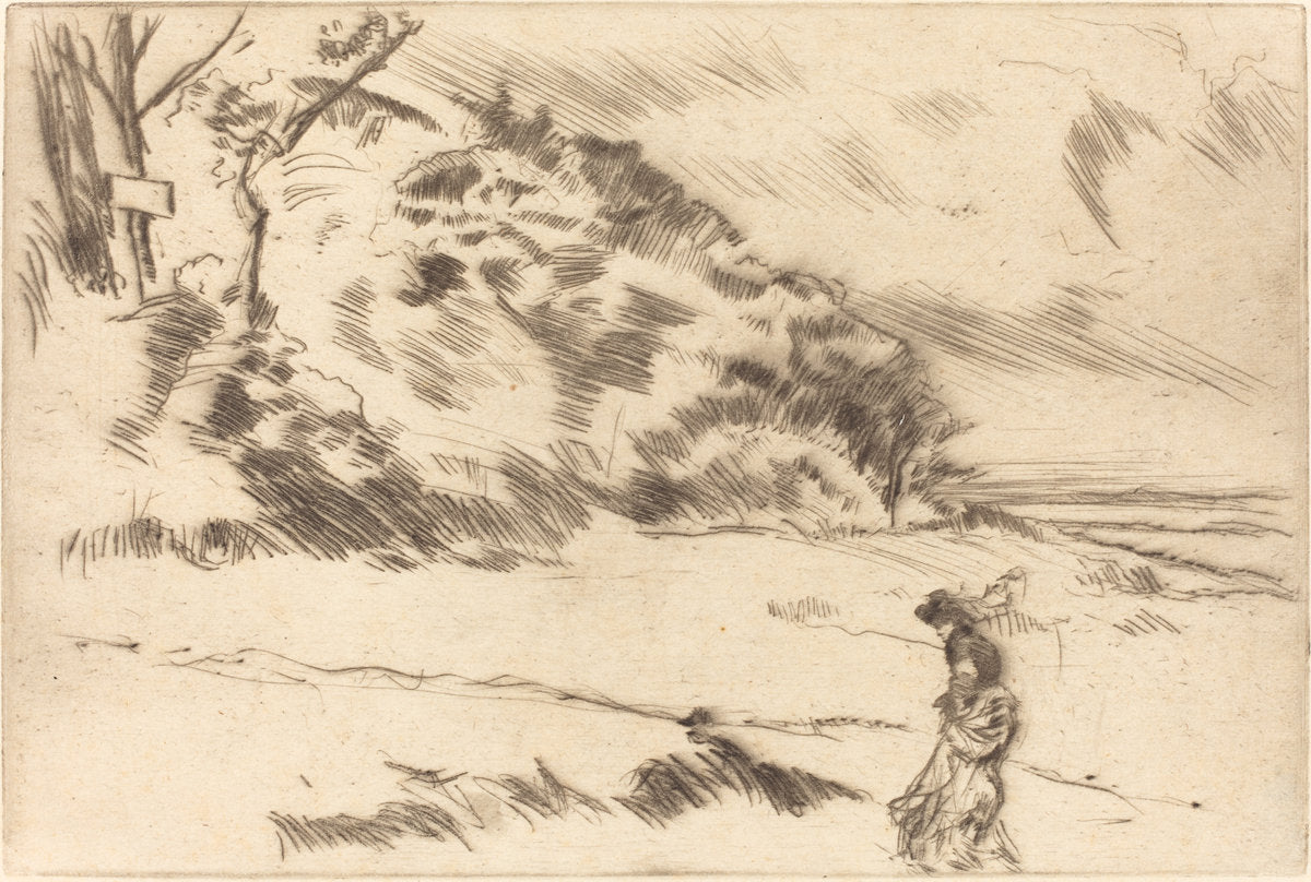 Speke Shore by James McNeill Whistler (American, 1834 - 1903), 16X12"(A3)Poster Print