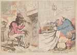 French Liberty and British Slavery by James Gillray (British, 1757 - 1815), 16X12"(A3)Poster Print