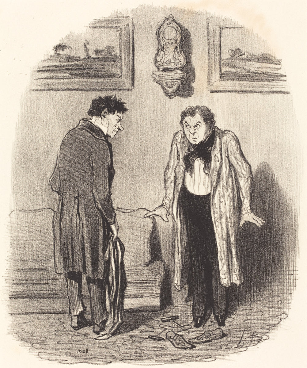 Mais quand je vous dis que je ne peux pas remuer les pieds... by Honoré Daumier (French, 1808 - 1879), 16X12"(A3)Poster Print