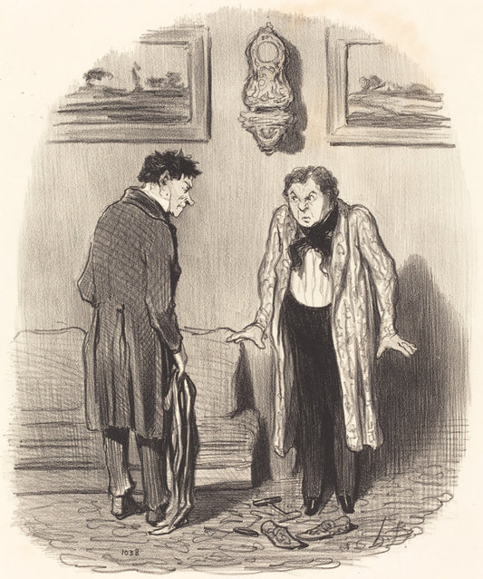 Mais quand je vous dis que je ne peux pas remuer les pieds... by Honoré Daumier (French, 1808 - 1879), 16X12"(A3)Poster Print