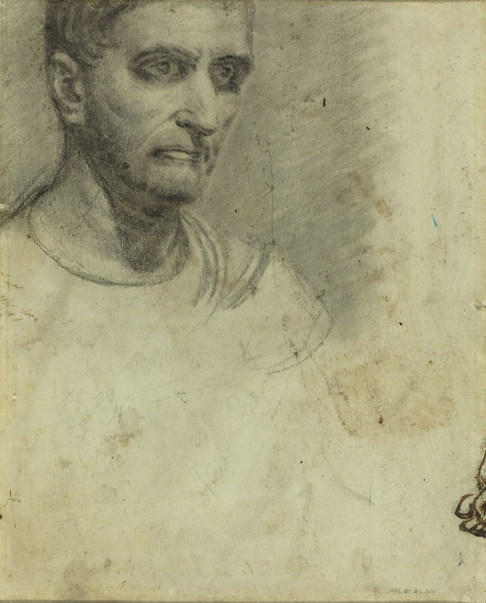 Study of a Man [verso] by Théodore Gericault (French, 1791 - 1824), 16X12"(A3)Poster Print