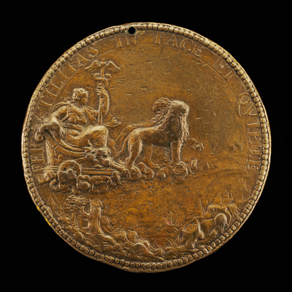 Cybele in a Car Drawn by Lions [reverse] by Pier Paolo Galeotti (Florentine, c. 1520 - 1584), 16X12"(A3)Poster Print