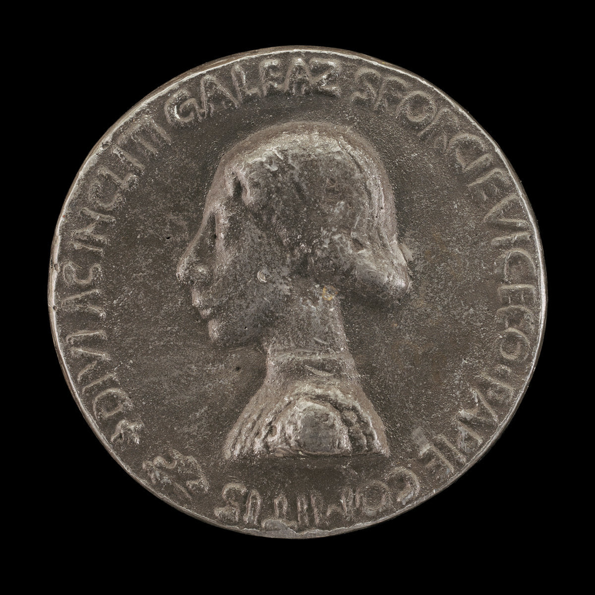 Galeazzo Maria Sforza, 1444-1476, Count of Pavia [obverse] by Antonio Marescotti (Ferrarese, active 1444/1462), 16X12"(A3)Poster Print