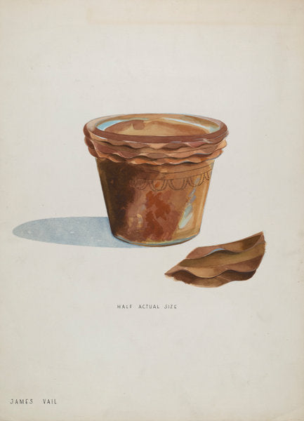 Flower Pot by James Vail (American, active c. 1935), 16X12"(A3)Poster Print
