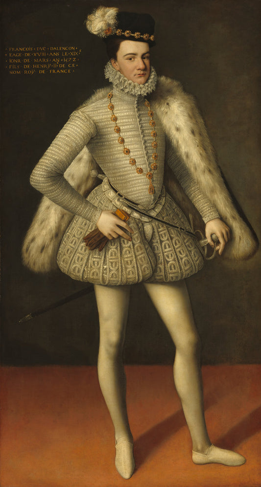 1572 by French 16th Century (Prince Hercule-François, Duc d'Alençon), 16X12"(A3)Poster Print