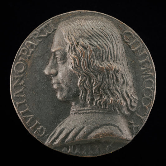 bronze//Not a contemporary cast by Style of Niccolò Fiorentino (Giuliano Particini [obverse]), 16X12"(A3)Poster Print