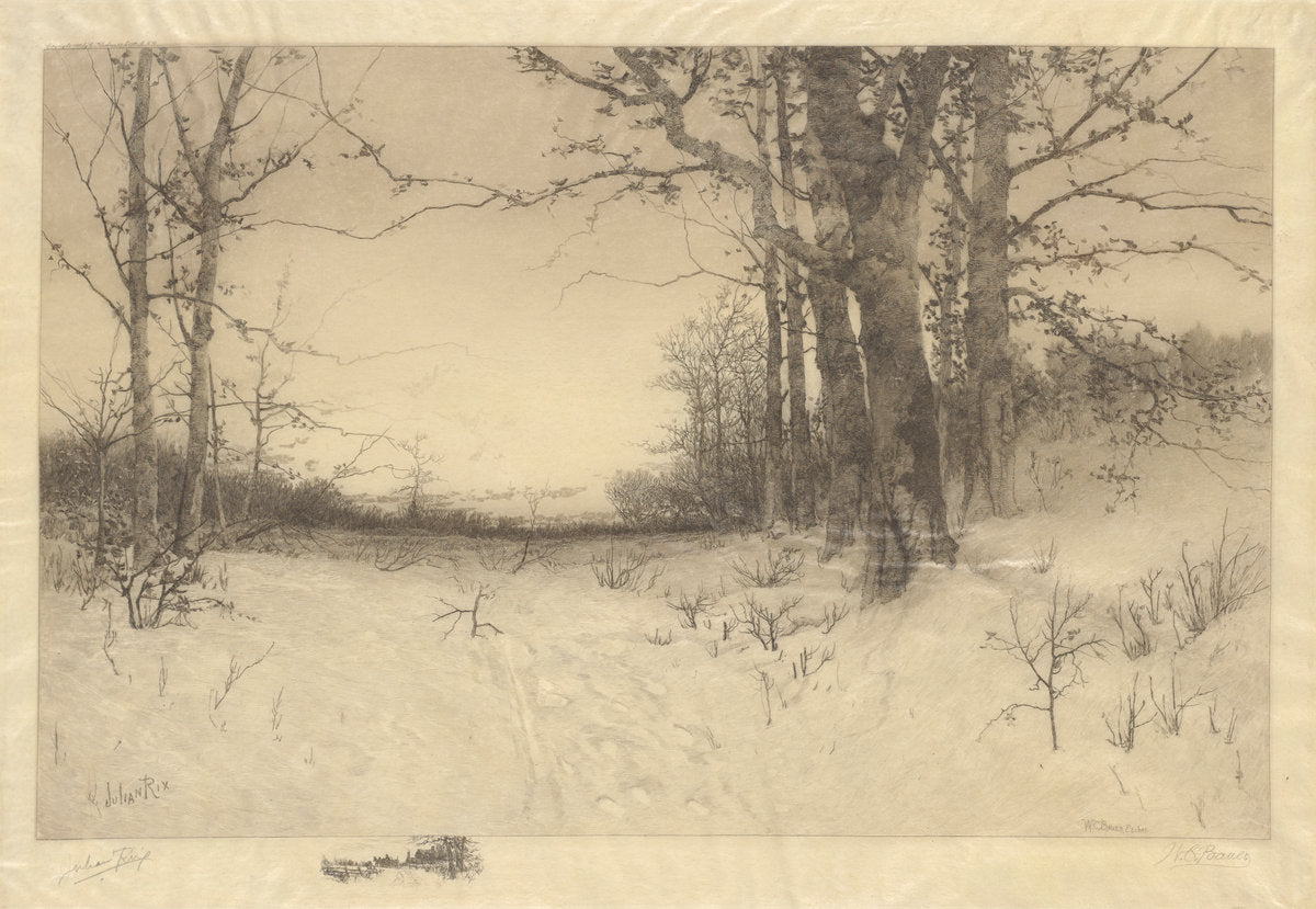 Midwinter by W.C. Bauer (American, 1862 - 1904), 16X12"(A3)Poster Print