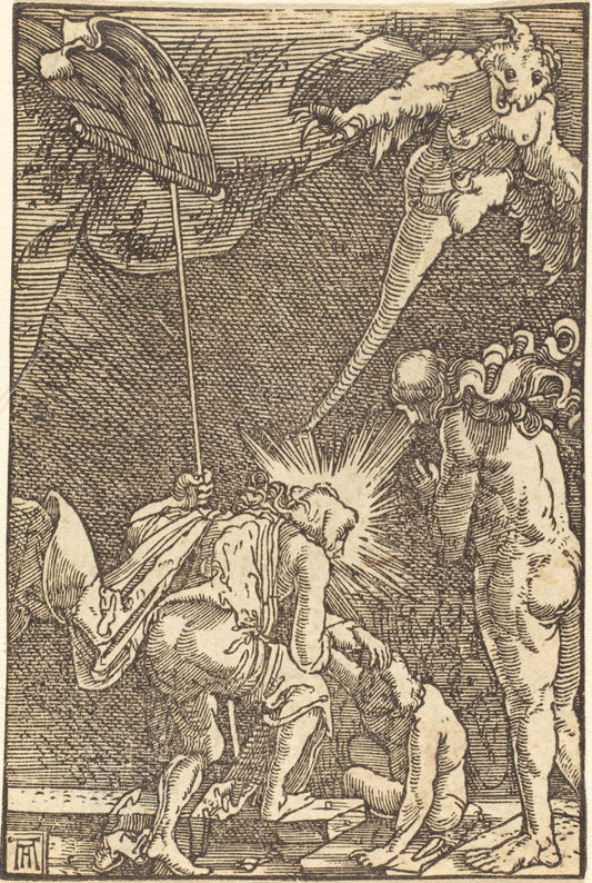 Christ Descending into Hell by Albrecht Altdorfer (German, 1480 or before - 1538), 16X12"(A3)Poster Print