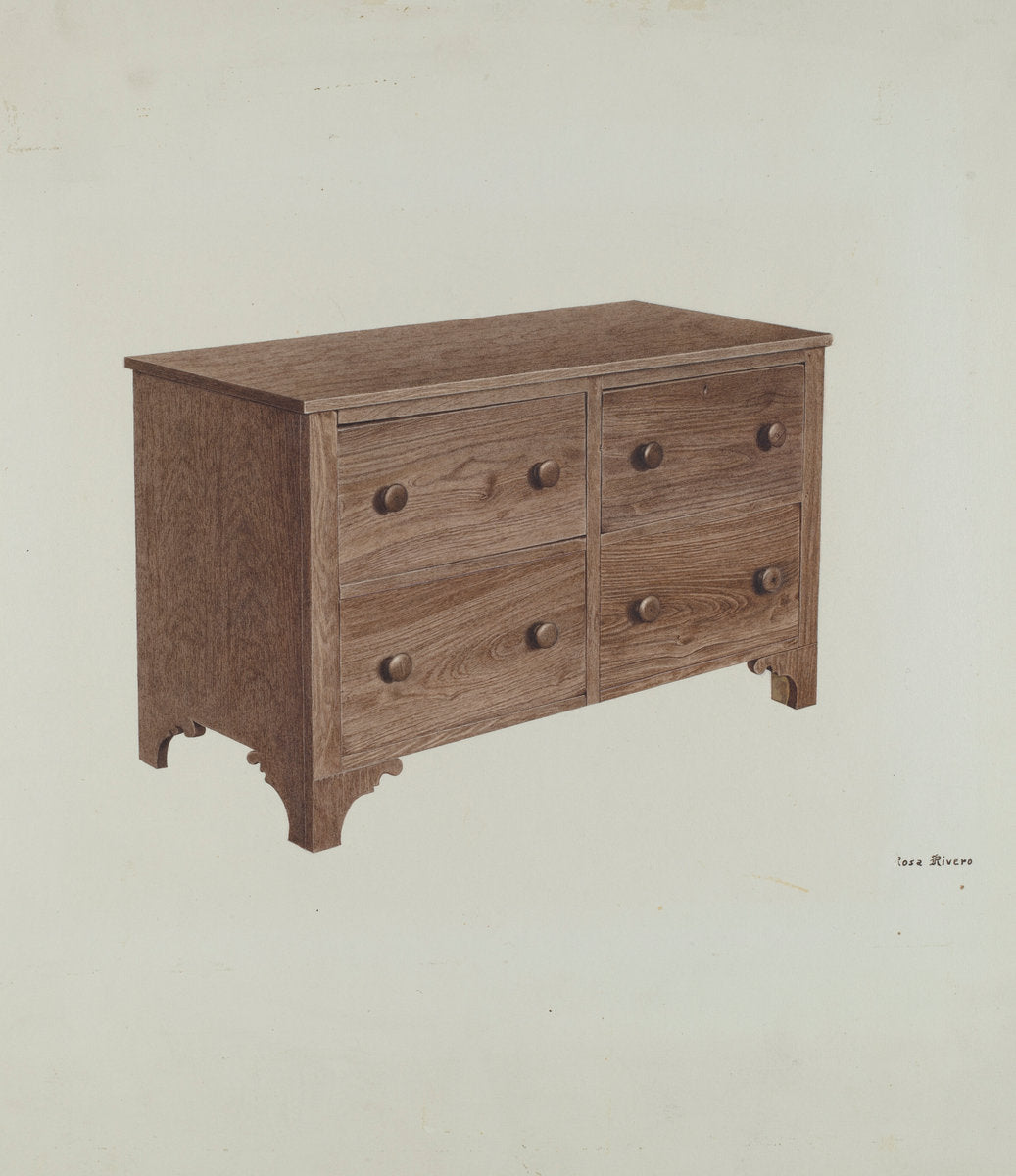 Bureau by Rosa Rivero (American, 1905 - 1998), 16X12"(A3)Poster Print