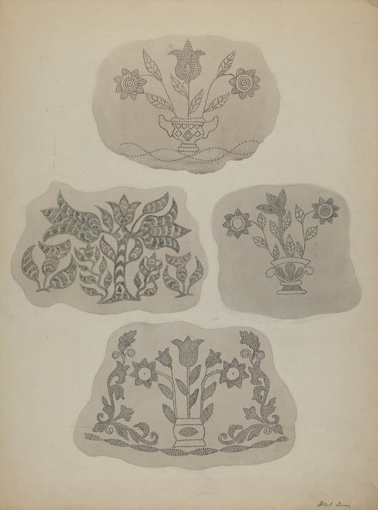 Pa. German Coffee Pot Designs by Albert Levone (American, active c. 1935), 16X12"(A3)Poster Print