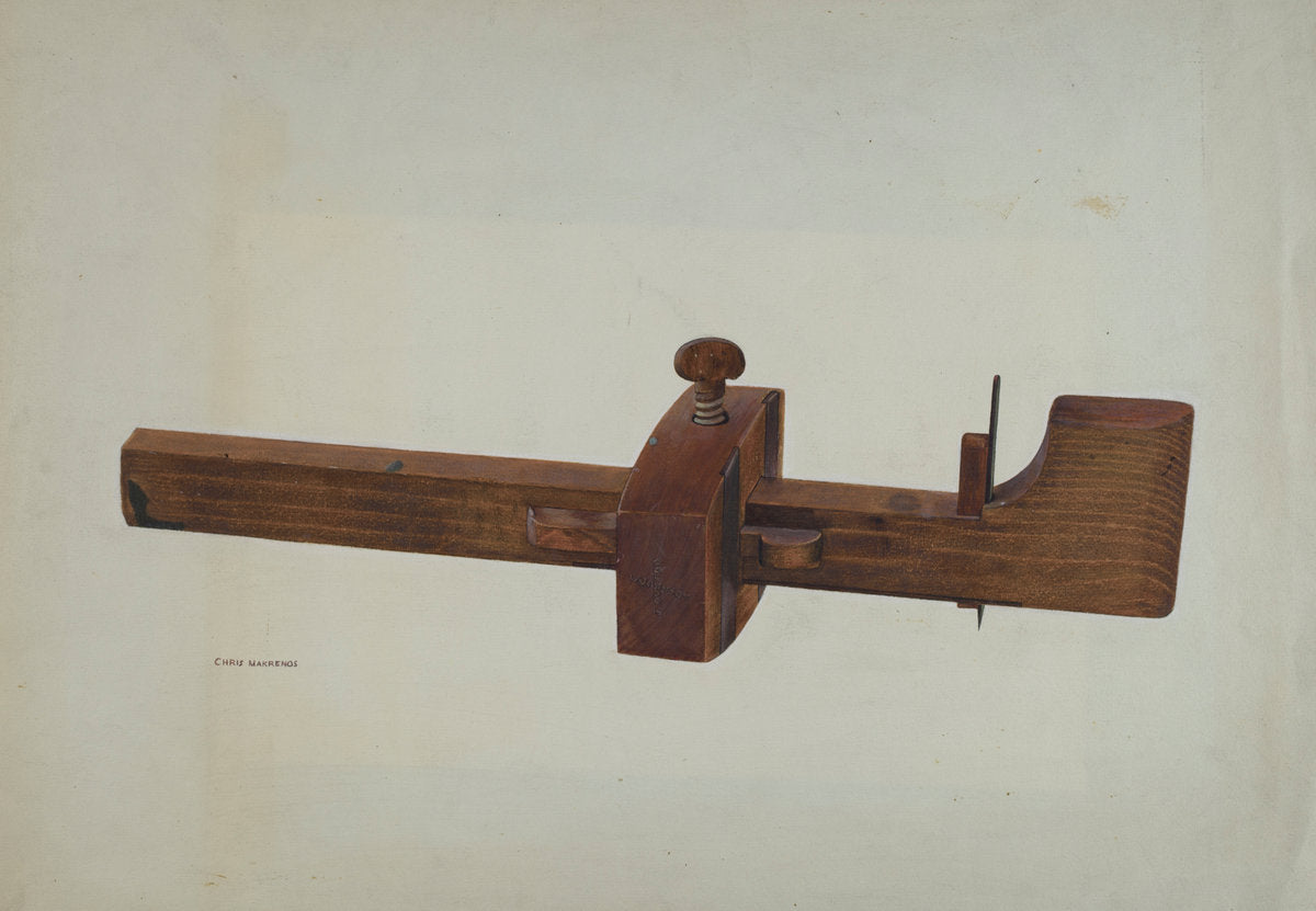 Tool Gauge by Chris Makrenos (American, active c. 1935), 16X12"(A3)Poster Print