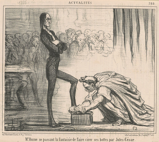 Mr Hume se passant la fantaisie ... by Honoré Daumier (French, 1808 - 1879), 16X12"(A3)Poster Print