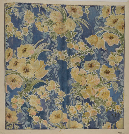 Printed Textile by Marie Lutrell (American, active c. 1935), 16X12"(A3)Poster Print