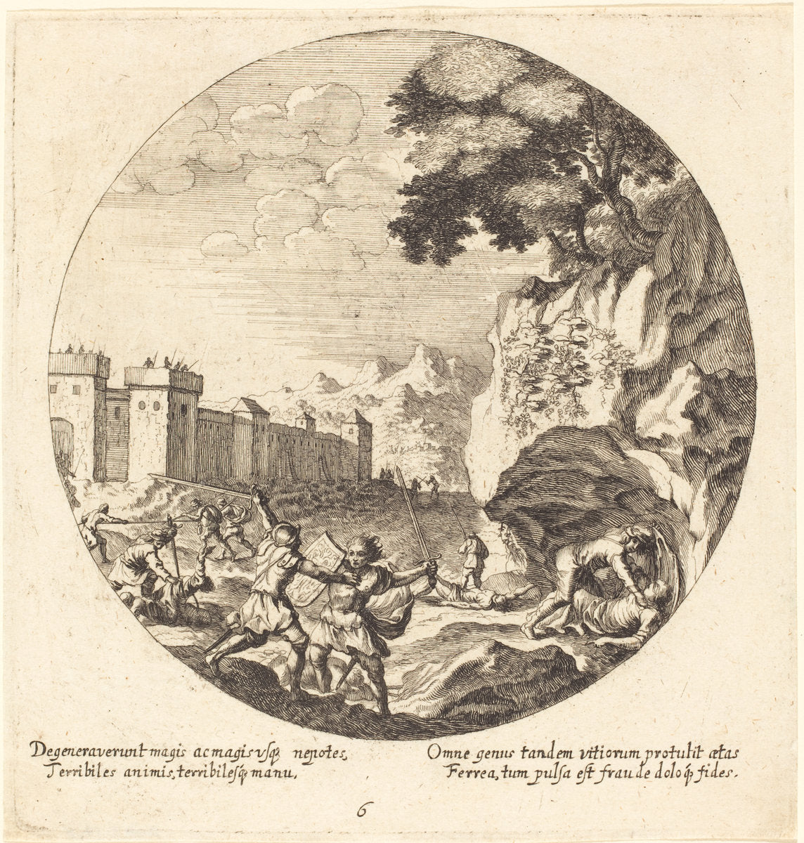 The Iron Age by Georg Andreas Wolfgang, the Elder (German, 1631 - 1716), 16X12"(A3)Poster Print