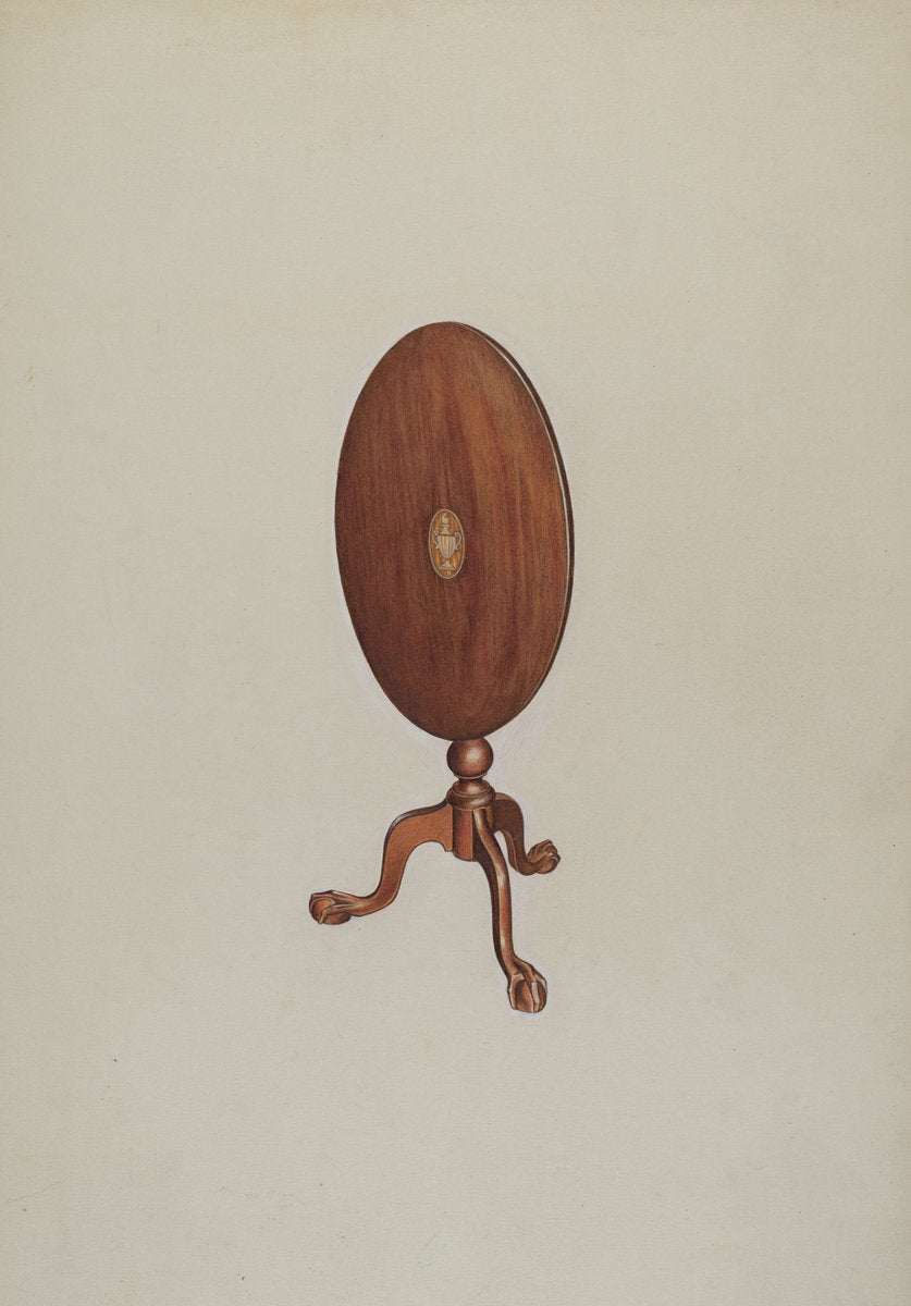 Tilt Top Table by Dorothy Handy (American, active c. 1935), 16X12"(A3)Poster Print