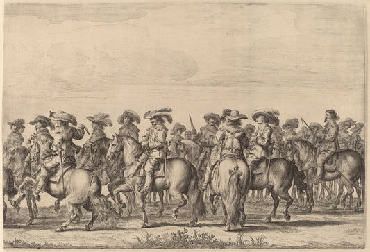 Entry of Marie de Medici into Amsterdam [plate 4 of 6] by Pieter Nolpe (Dutch, 1613/1614 - 1652/1653), 16X12"(A3)Poster Print