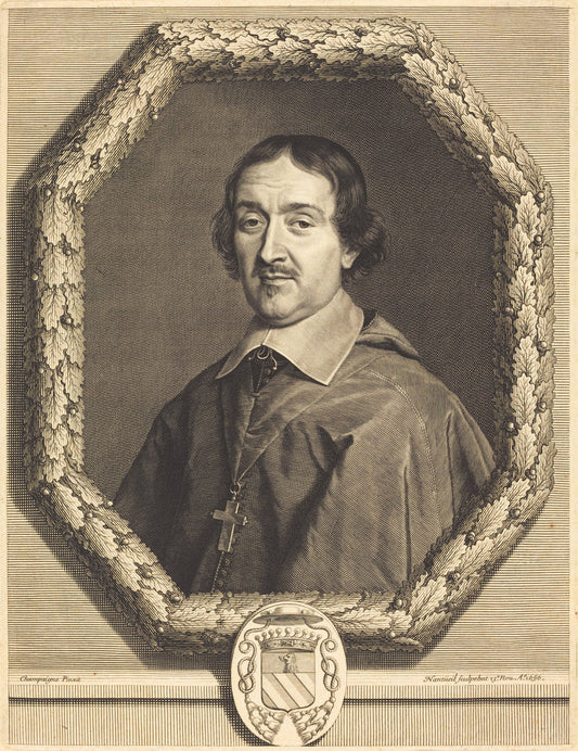 Francois Servien by Robert Nanteuil after Philippe de Champaigne (French, 1623 - 1678), 16X12"(A3)Poster Print