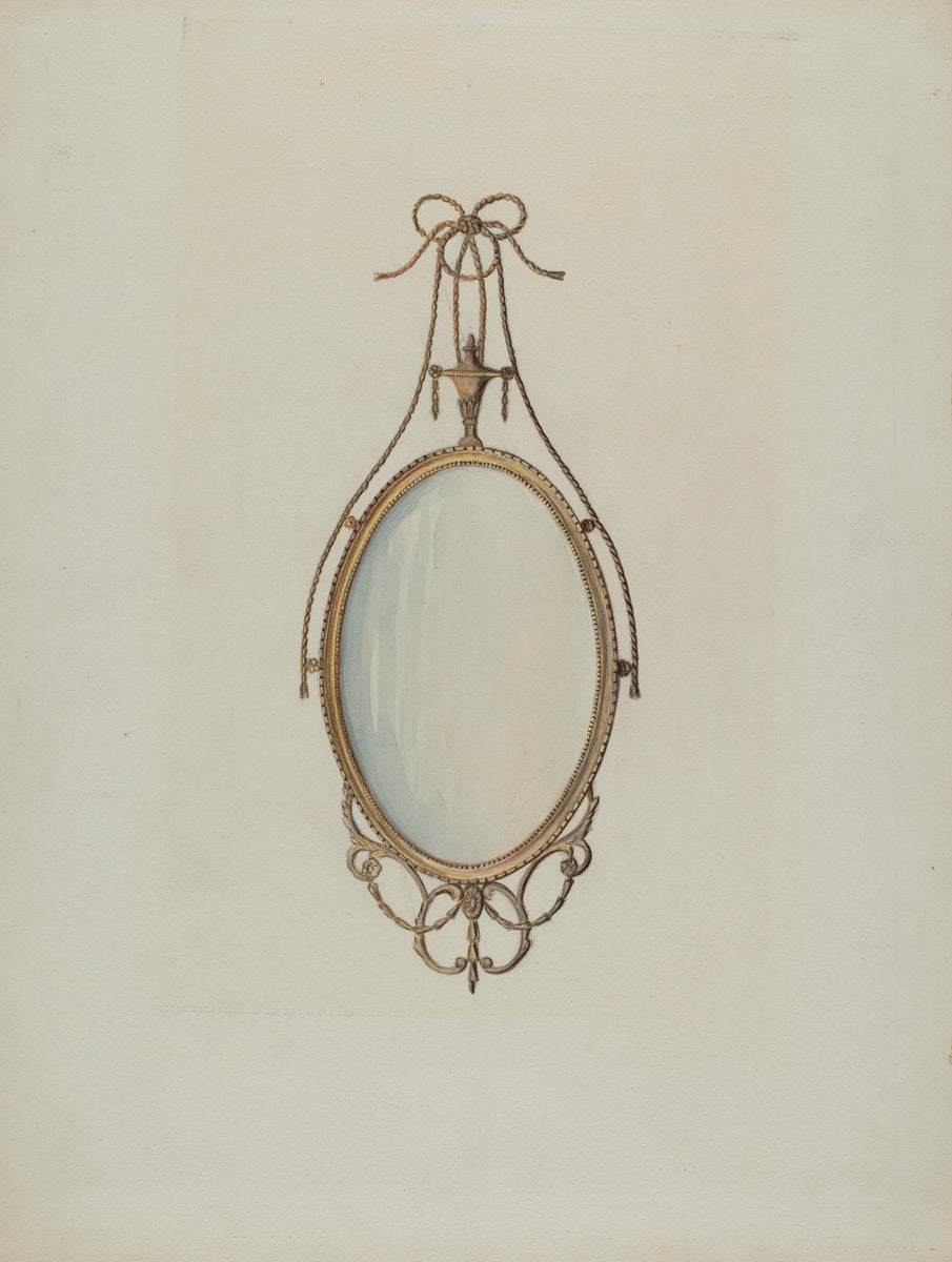 Mirror by Nicholas Gorid (American, active c. 1935), 16X12"(A3)Poster Print