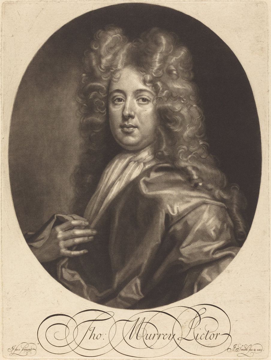 Thomas Murray by John Smith after Thomas Murray (English, probably 1652 - 1742), 16X12"(A3)Poster Print