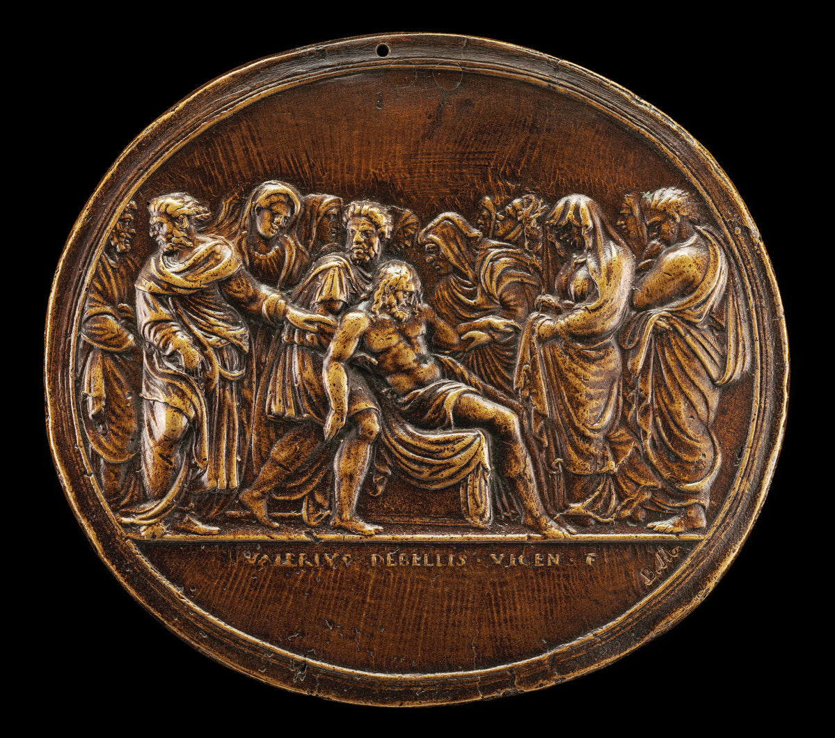 The Entombment by Valerio Belli (Italian, 1468 - 1546), 16X12"(A3)Poster Print