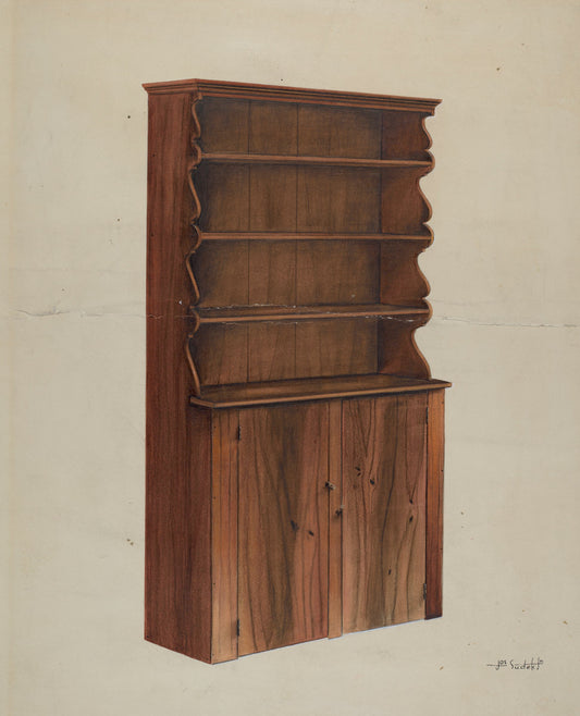 c. 1938 by Joseph Sudek (Kitchen Cupboard), 16X12"(A3)Poster Print