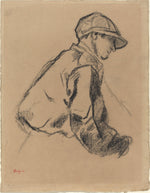 Study of a Jockey by Edgar Degas (French, 1834 - 1917), 16X12"(A3)Poster Print