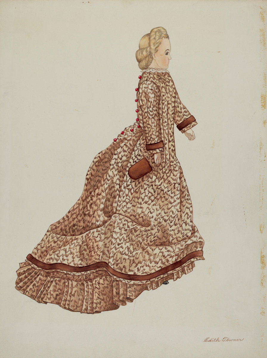 Doll - "Charlotte Blankenship" by Edith Towner (American, active c. 1935), 16X12"(A3)Poster Print