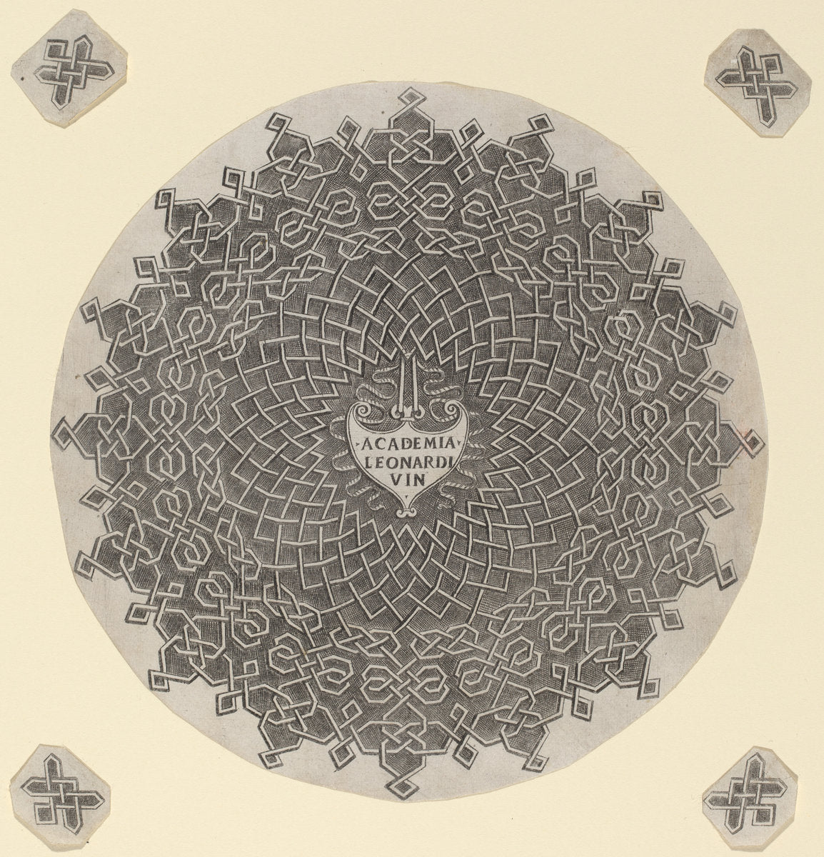c. 1490/1500 by after Leonardo da Vinci (First Knot), 16X12"(A3)Poster Print