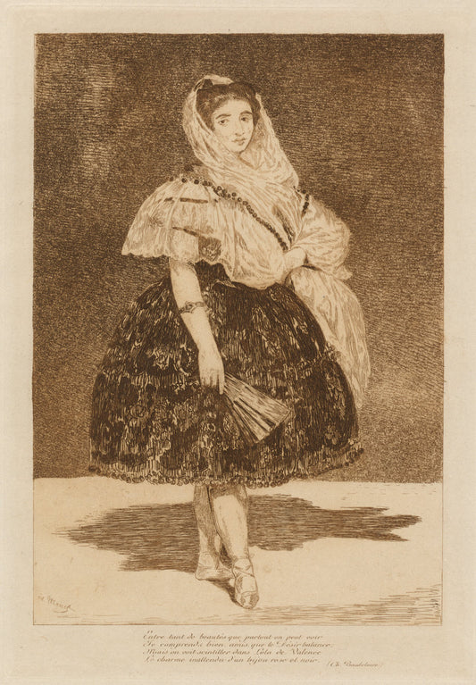 Lola de Valence by Edouard Manet (French, 1832 - 1883), 16X12"(A3)Poster Print