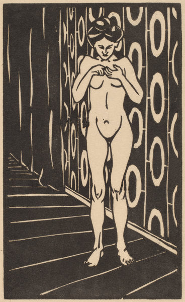 The Finger Game by Ernst Ludwig Kirchner (German, 1880 - 1938), 16X12"(A3)Poster Print