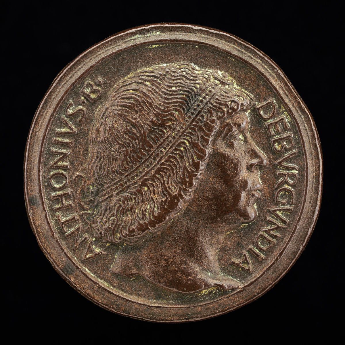 Antoine, 1421-1504, Grand Bastard of Burgundy [obverse] by Attributed to Giovanni Candida (Italian, before 1450 - c. 1499), 16X12"(A3)Poster Print