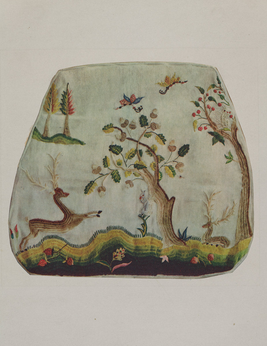 Chair Seat by Elizabeth Moutal (American, active c. 1935), 16X12"(A3)Poster Print