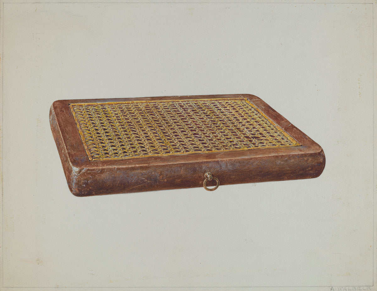 Portable Seat by Alfred Walbeck (American, active c. 1935), 16X12"(A3)Poster Print