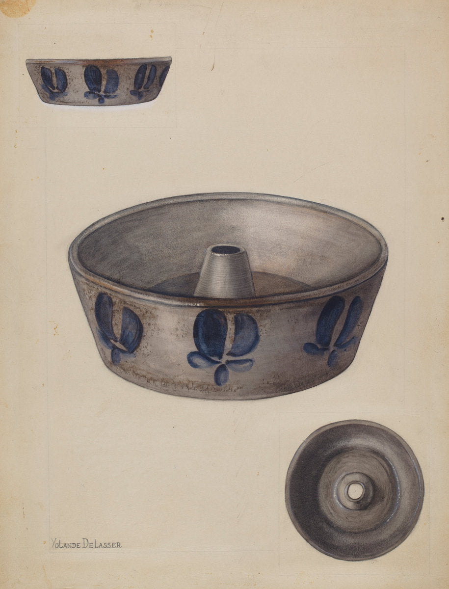 Baking Dish by Yolande Delasser (American, active c. 1935), 16X12"(A3)Poster Print