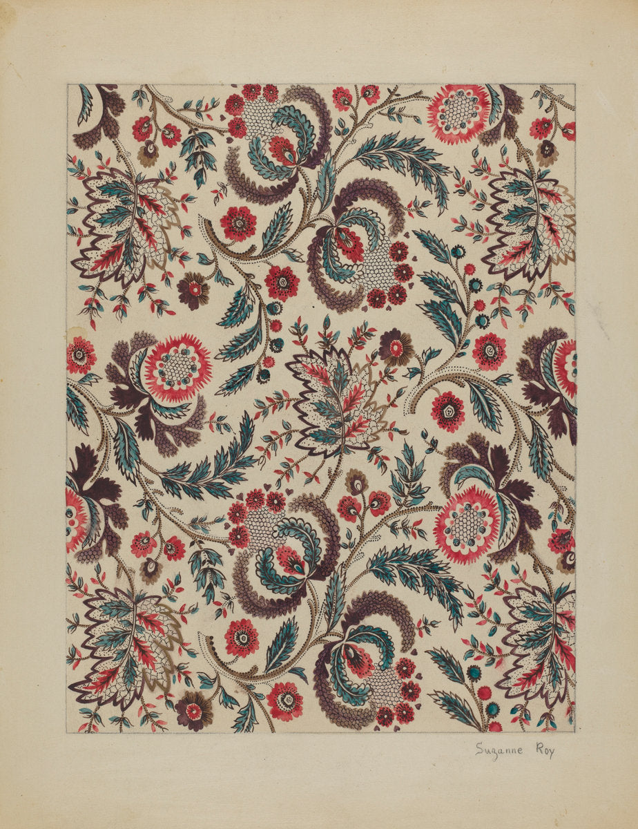 Chintz by Suzanne Roy (American, active c. 1935), 16X12"(A3)Poster Print