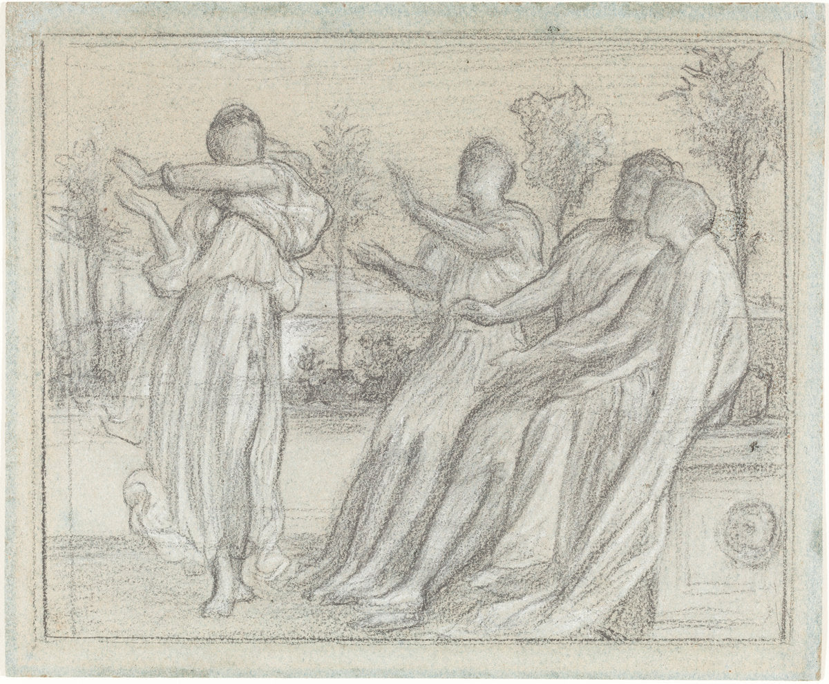Study for "Greek Girl Dancing" by Frederic, Lord Leighton (British, 1830 - 1896), 16X12"(A3)Poster Print