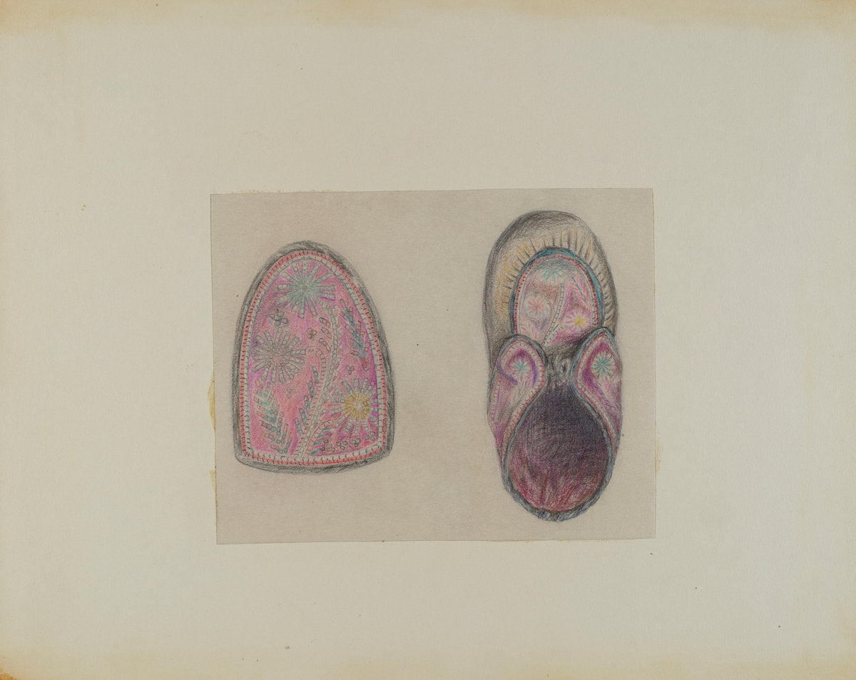 Moccasin by Mary Berner (American, active c. 1935), 16X12"(A3)Poster Print