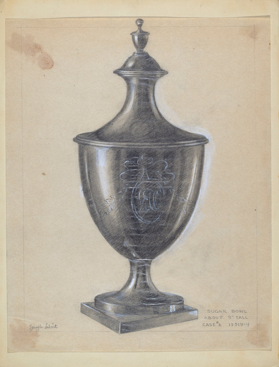 Sugar Bowl by Joseph Leboit (American, 1907 - 2002), 16X12"(A3)Poster Print