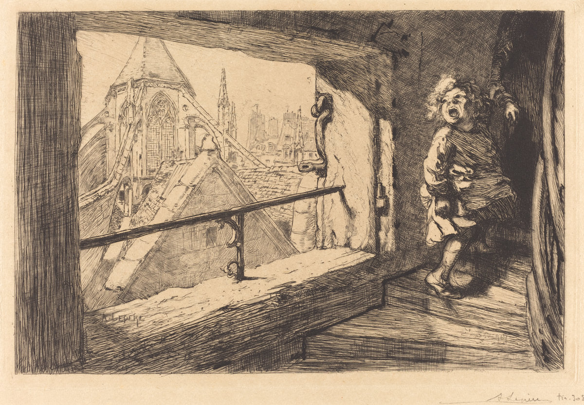 Les toits de Saint-Severin by Auguste Lepère (French, 1849 - 1918), 16X12"(A3)Poster Print
