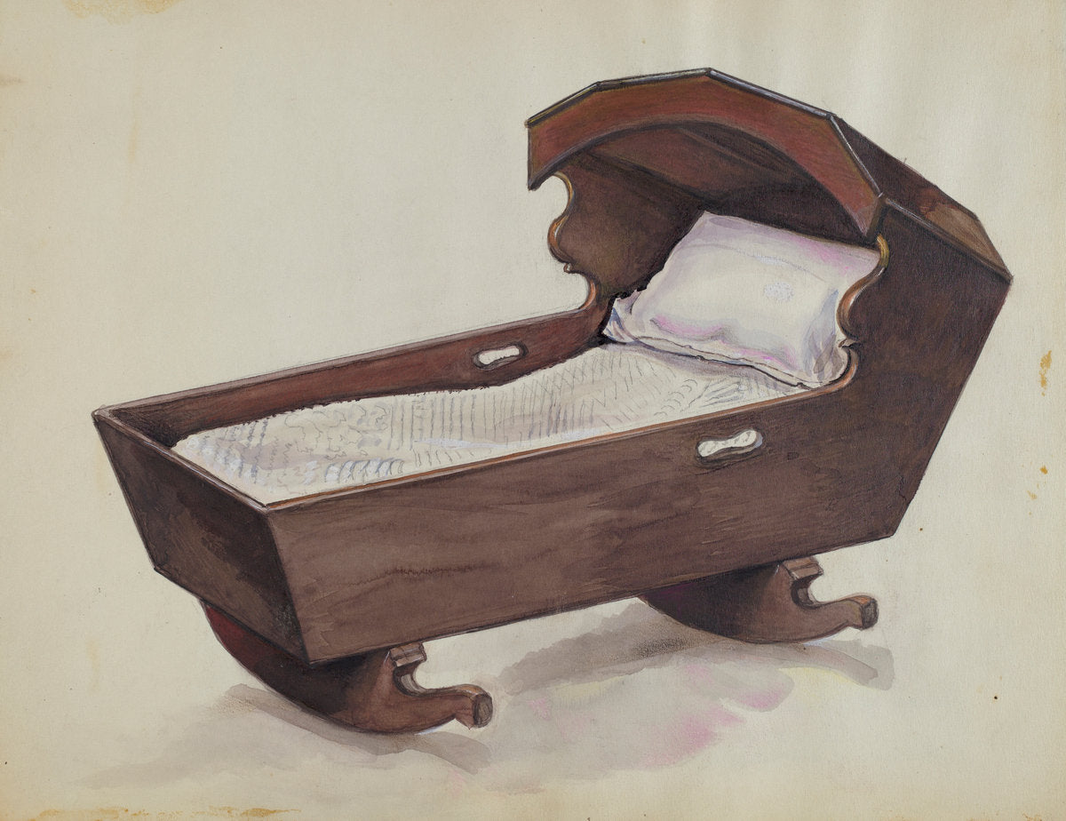 Cradle by Arsen Maralian (American, active c. 1935), 16X12"(A3)Poster Print