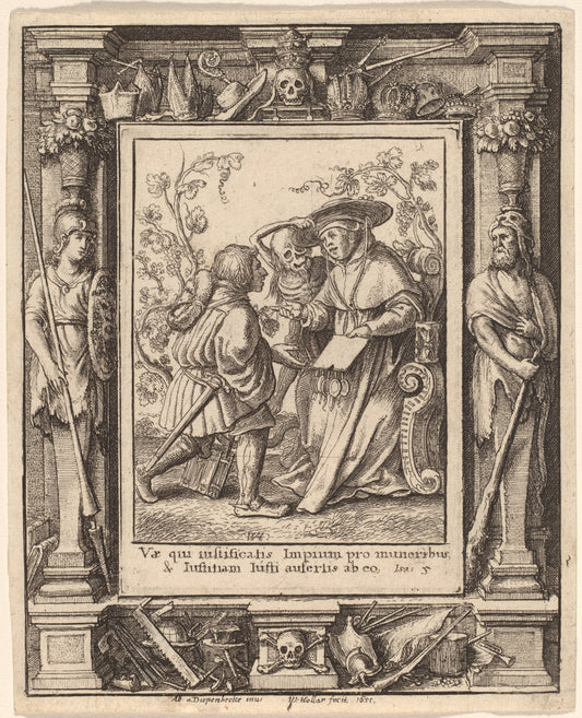Cardinal by Wenceslaus Hollar after Hans Holbein the Younger after Abraham van Diepenbeeck (Bohemian, 1607 - 1677), 16X12"(A3)Poster Print